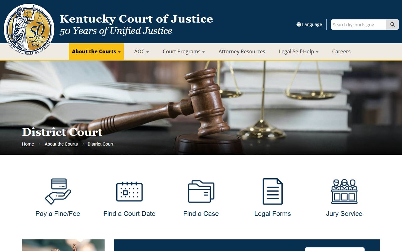 Montgomery County court dockets Kentucky District Court jurisdiction