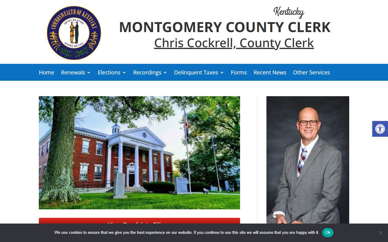 Montgomery County court records County Clerk homepage