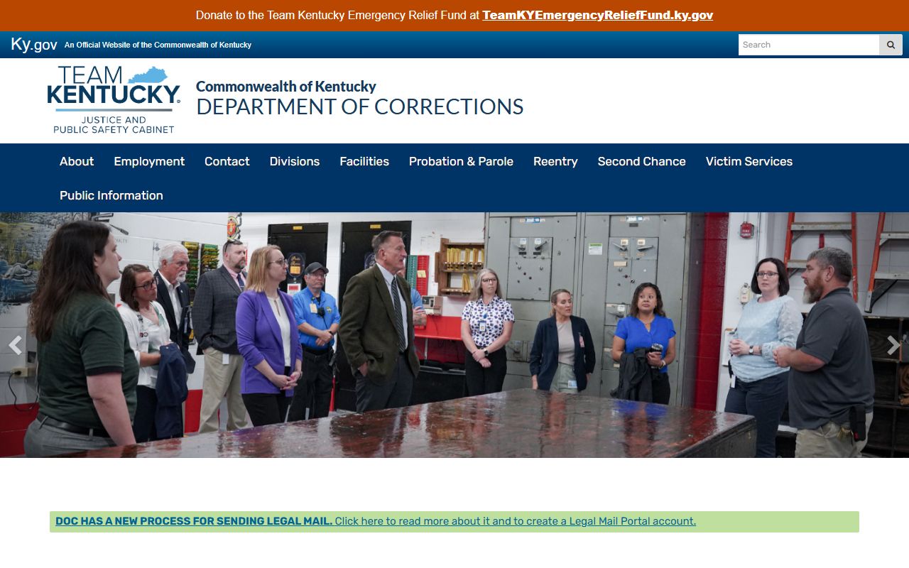 Montgomery County inmate records Kentucky Department of Corrections